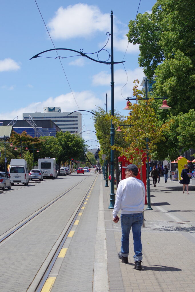 Street scene in Christchurch NZ
